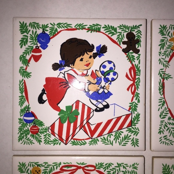 4 Jasco ceramic coaster vintage - Picture 6 of 8